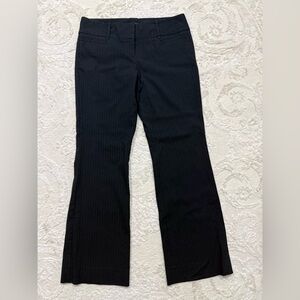 The Limited Drew Fit Pinstripe Pants Size 10‎ Black Career Office Slacks